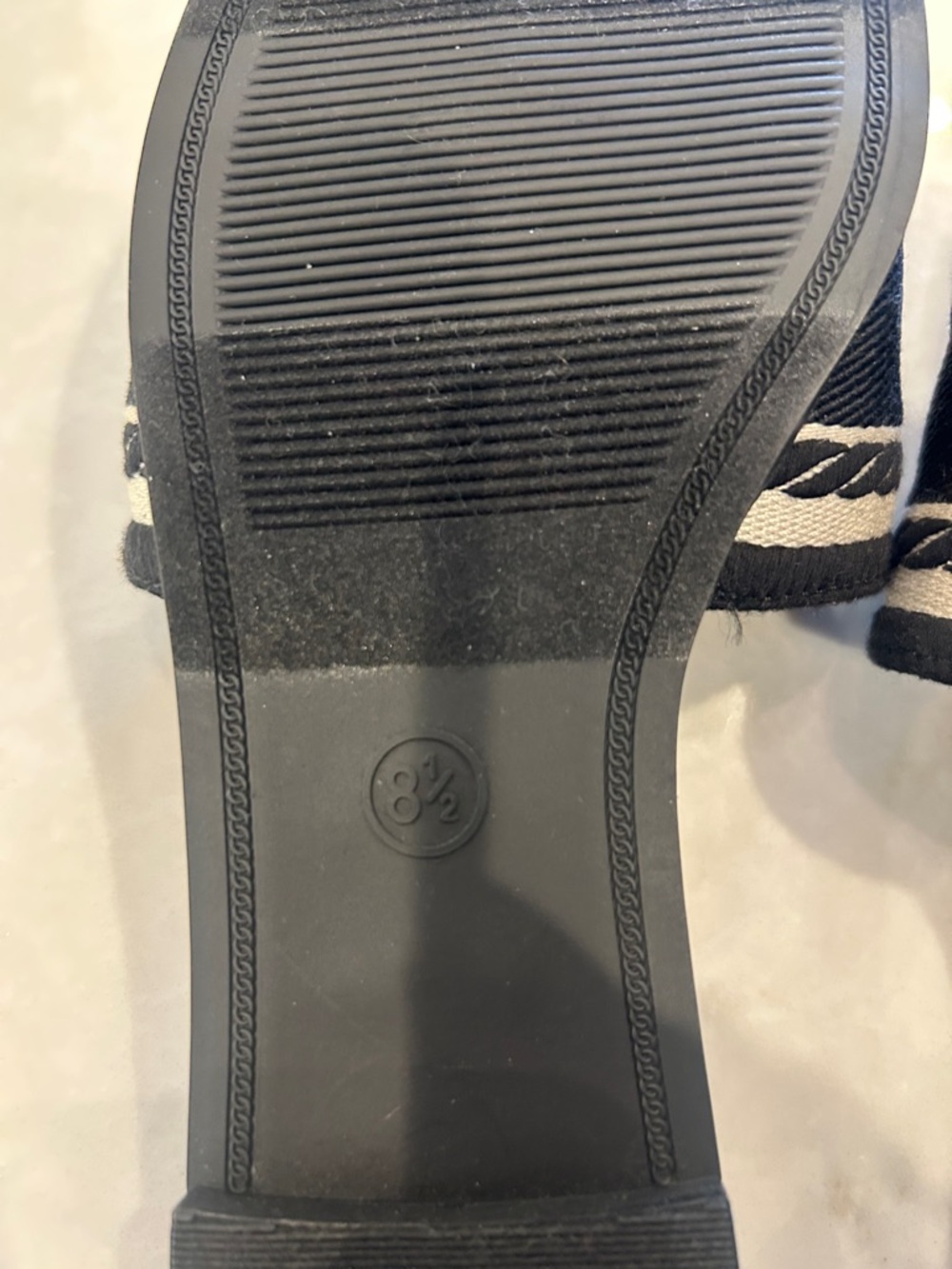 a new day Black Slide Sandals with White Logo Strap - Picture 6 of 7